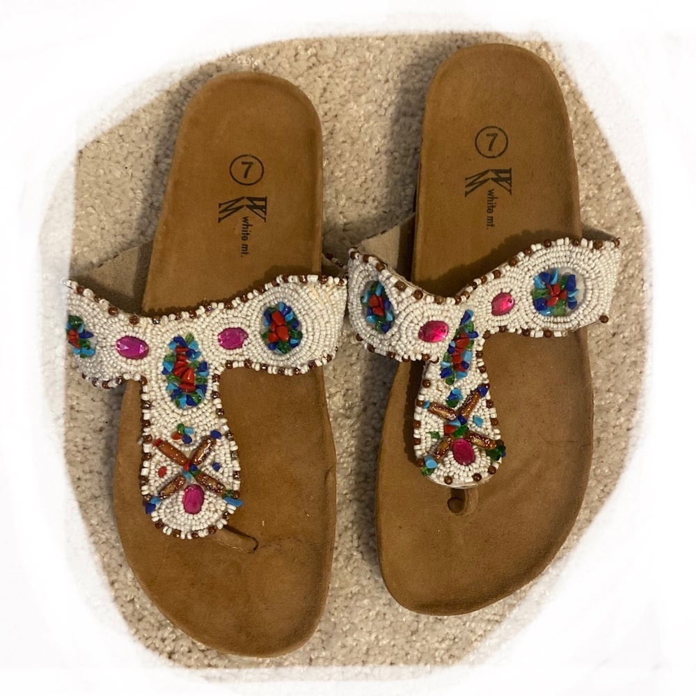 BEADED SANDALS